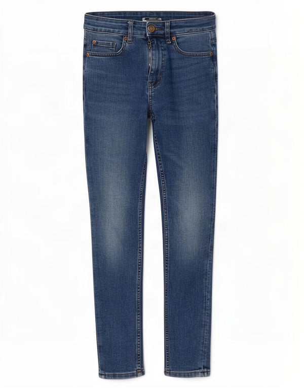 Marks & Spencer Womens Skinny Jeans UK 8 Small W28 L26 Blue Cotton