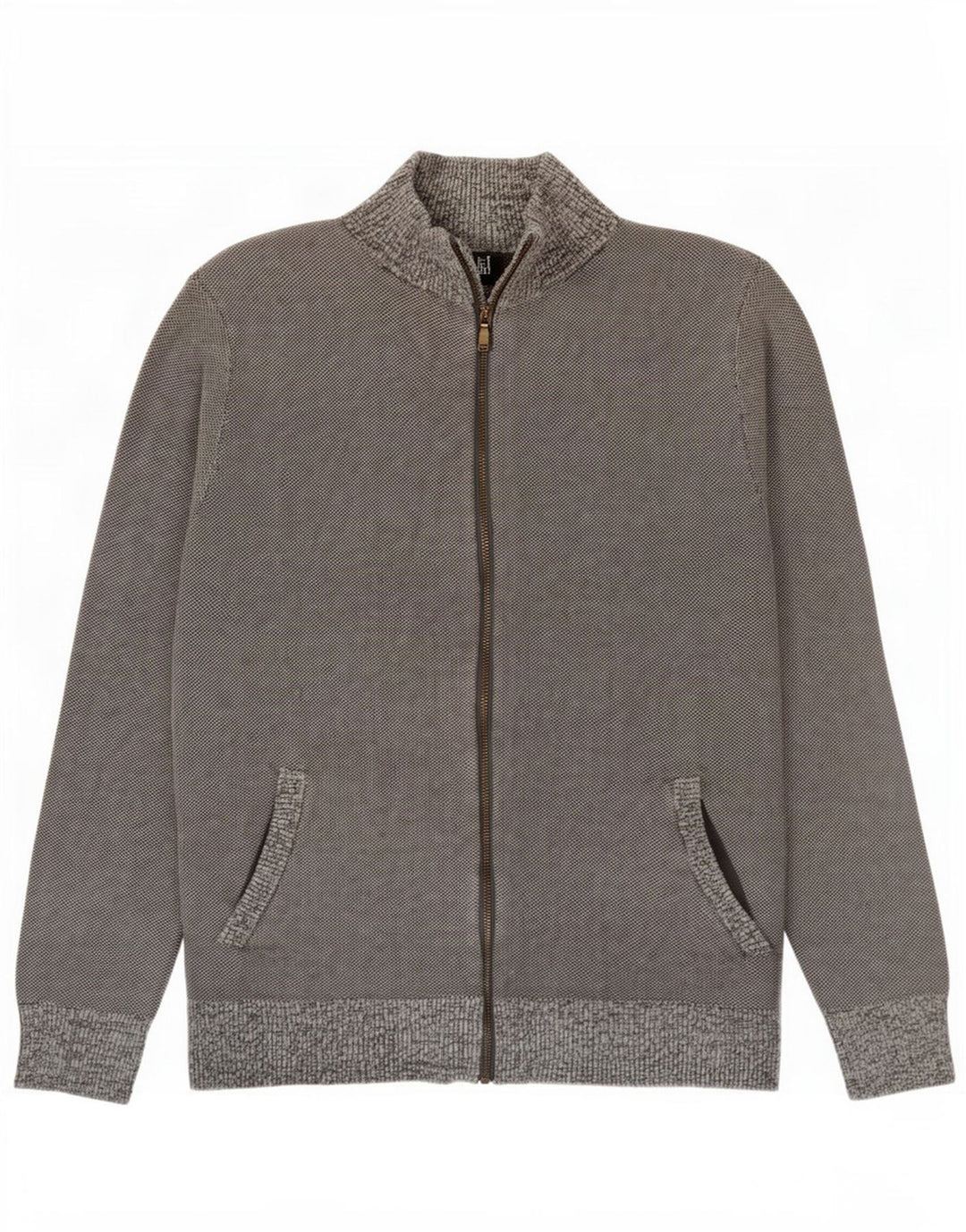 White Stuff Mens Cardigan Sweater Small Grey Cotton