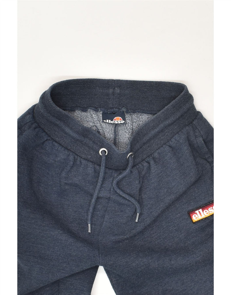 ELLESSE Boys Tracksuit Trousers Joggers 8-9 Years Navy Blue Cotton | Vintage Ellesse | Thrift | Second-Hand Ellesse | Used Clothing | Messina Hembry 