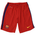 Nike Mens FCB Sport Shorts Small  Red Colourblock Polyester