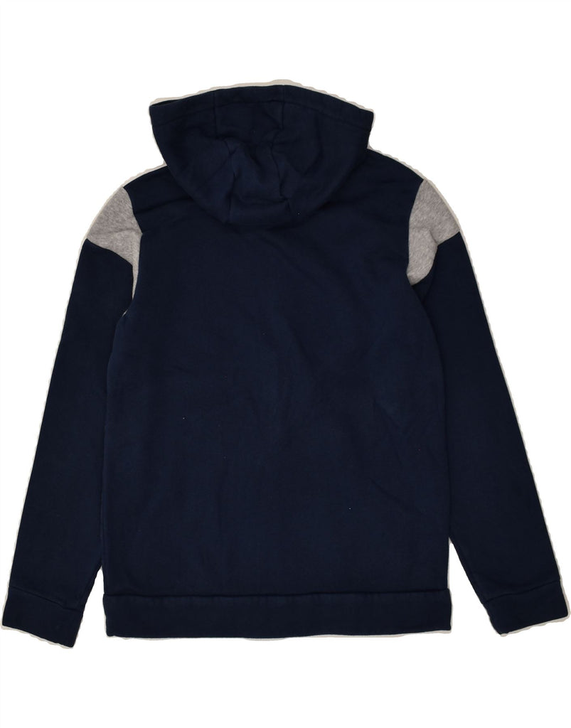 ADIDAS Boys Zip Hoodie Sweater 11-12 Years Navy Blue Cotton | Vintage Adidas | Thrift | Second-Hand Adidas | Used Clothing | Messina Hembry 