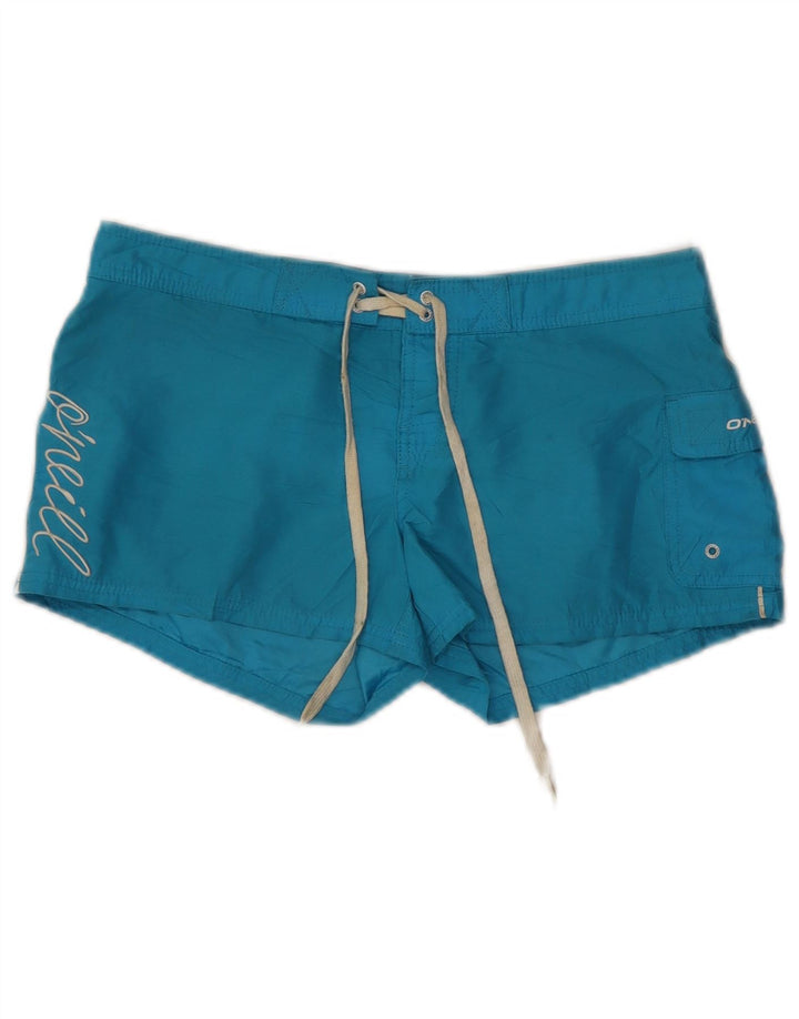 O'Neill Womens Graphic Swimming Shorts US 5 Small  Blue Polyester