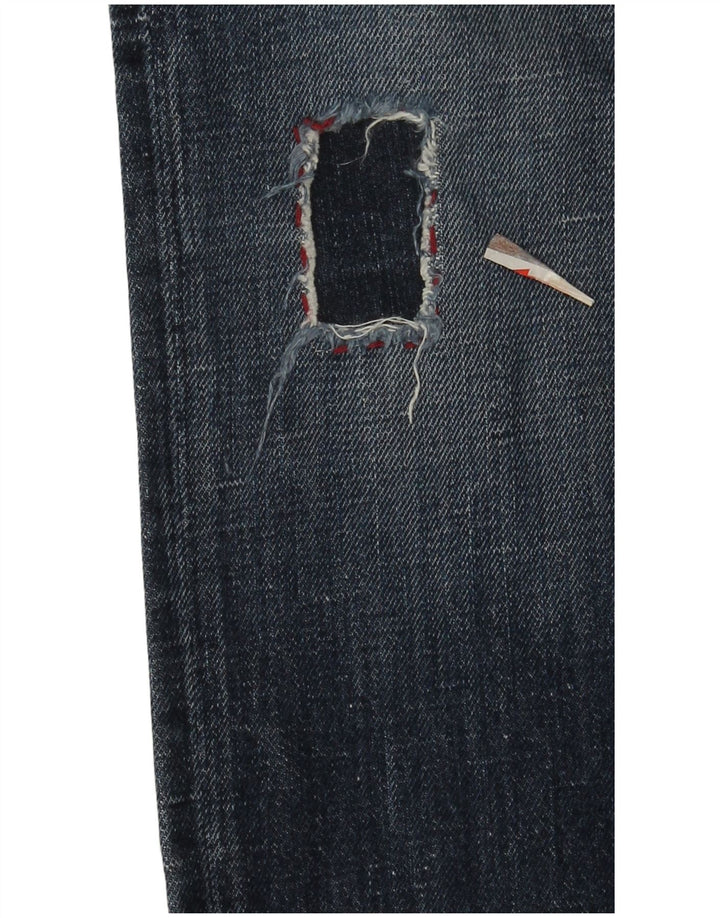 Armani Jeans Mens Regular Straight Jeans W33 L34 Navy Blue Cotton