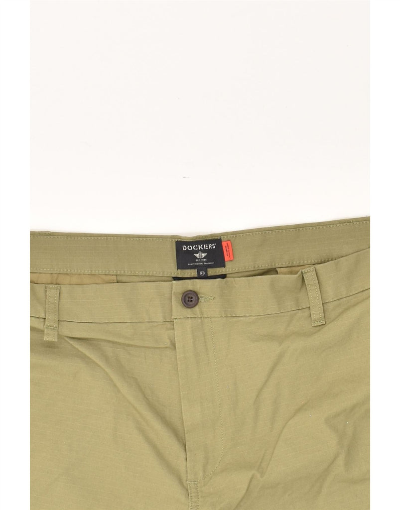 DOCKERS Mens Cargo Shorts W42 2XL Khaki Cotton | Vintage Dockers | Thrift | Second-Hand Dockers | Used Clothing | Messina Hembry 