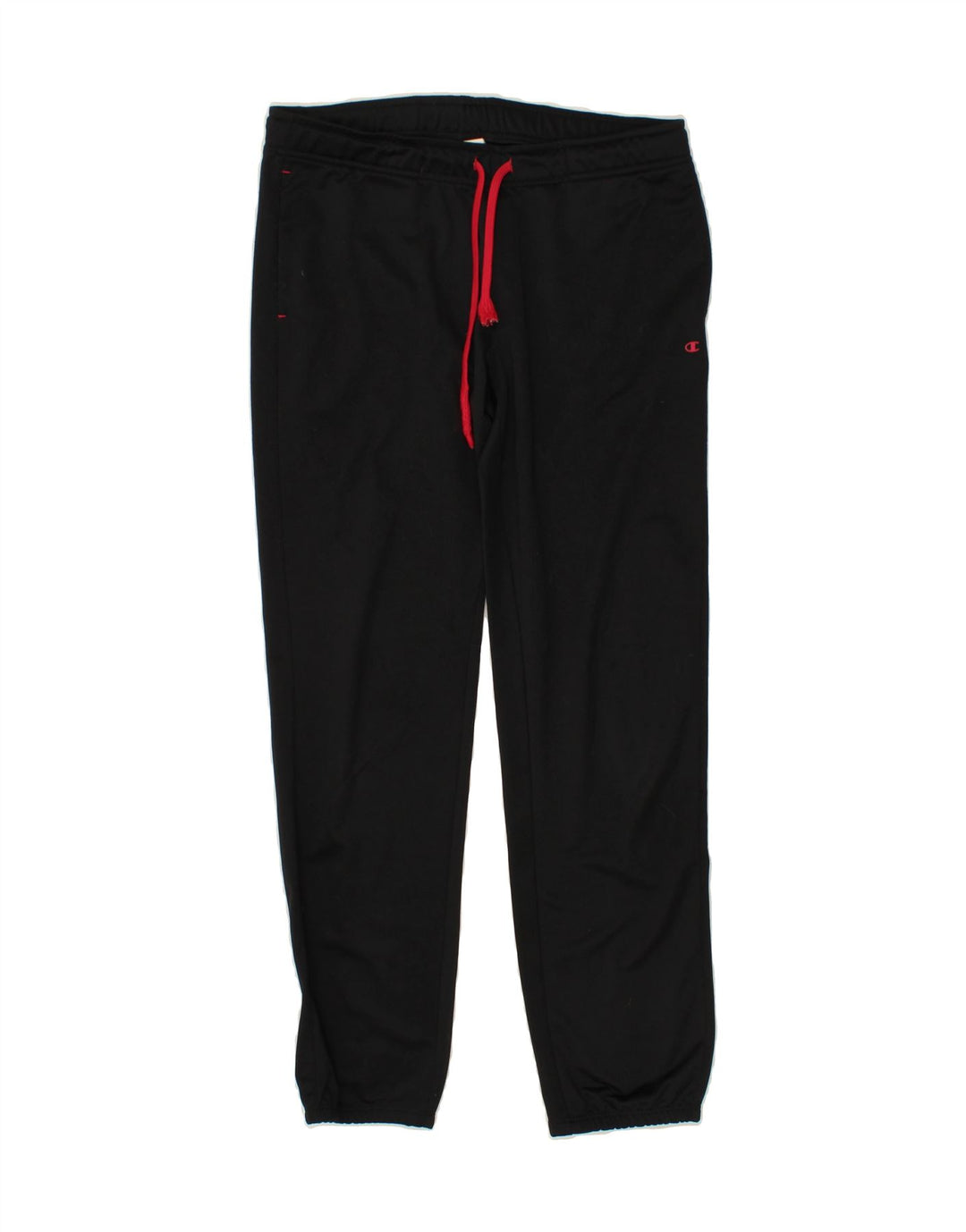 CHAMPION Womens Tracksuit Trousers Joggers UK 14 Medium Black Polyester Vintage Champion and Second-Hand Champion from Messina Hembry 