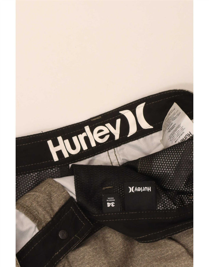 Hurley Mens Chino Shorts W34 Large Khaki Polyester