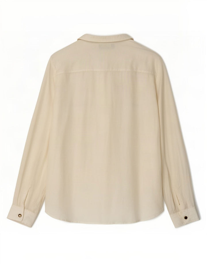 Massimo Dutti Womens Pullover Shirt EU 40 Medium Off White