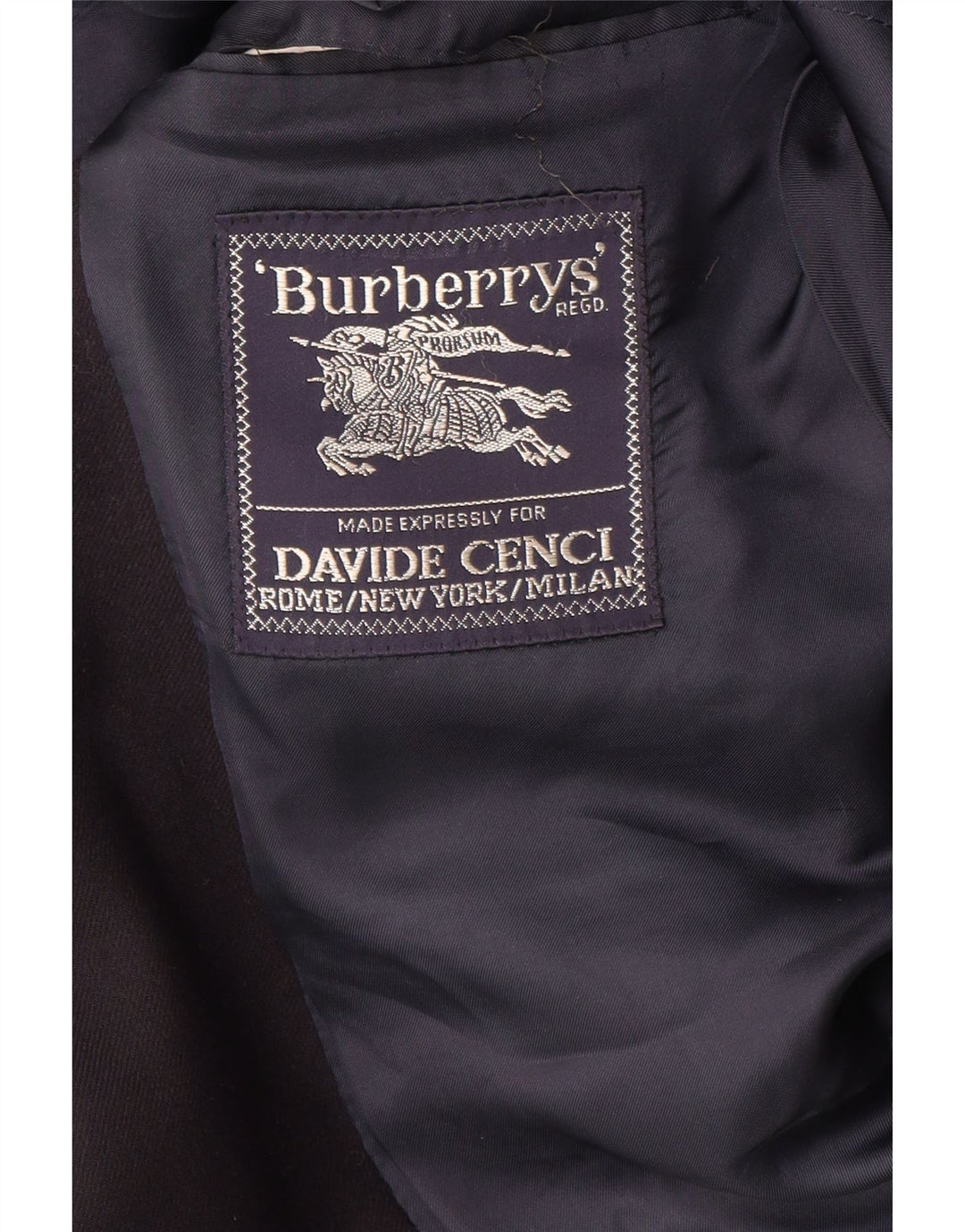 BURBERRYS Mens 2 Button Blazer Jacket UK 38 Medium Black Vintage Burberrys and Second-Hand Burberrys from Messina Hembry 