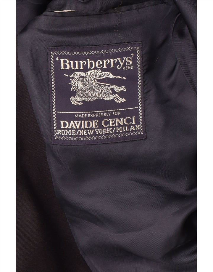 BURBERRYS Mens 2 Button Blazer Jacket UK 38 Medium Black Vintage Burberrys and Second-Hand Burberrys from Messina Hembry 