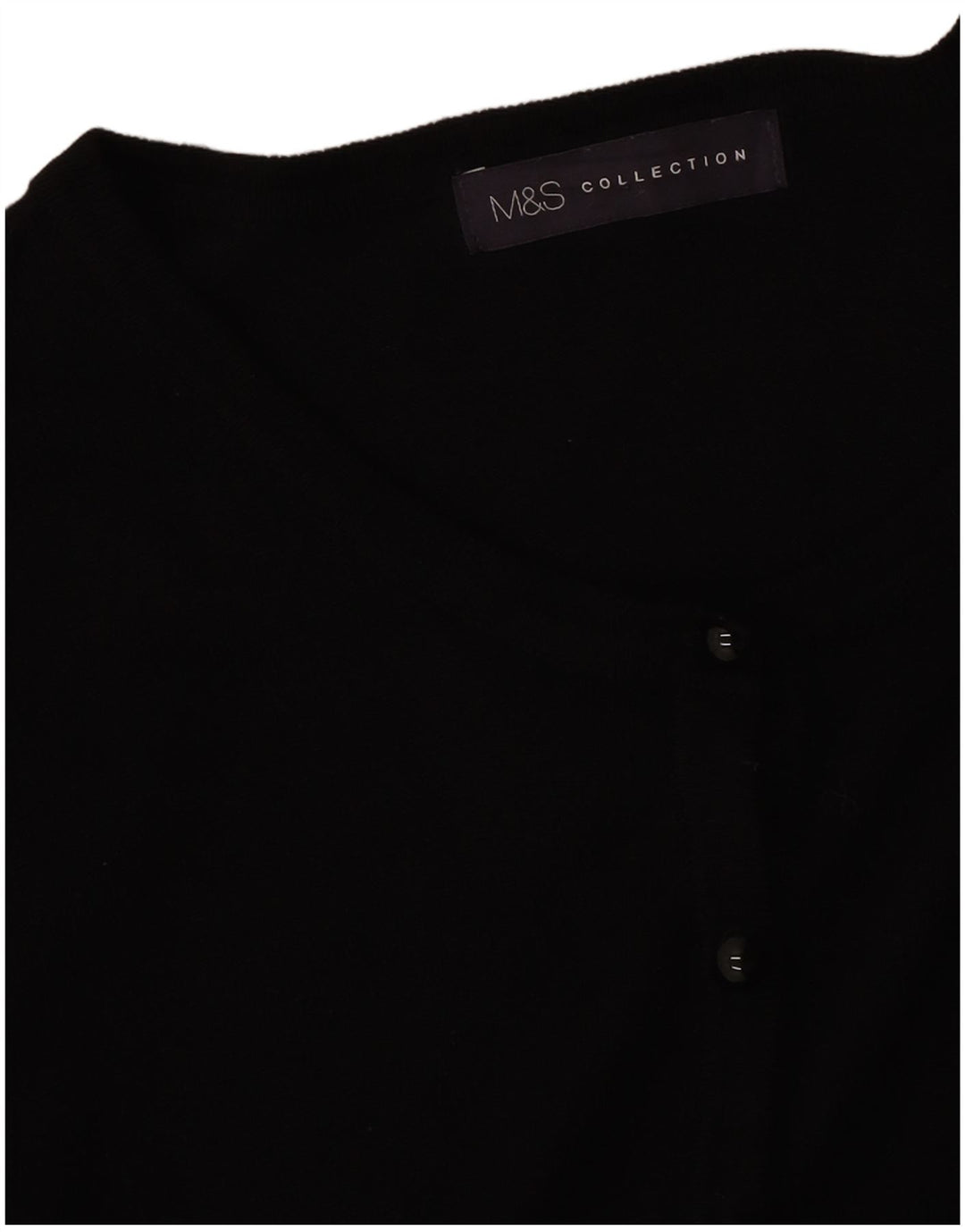 Marks & Spencer Womens Cardigan Sweater UK 14 Medium Black