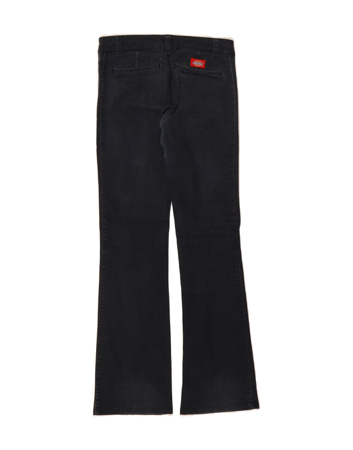 DICKIES Womens Bootcut Casual Trousers US 5 Medium W28 L30 Navy Blue Vintage Dickies and Second-Hand Dickies from Messina Hembry 