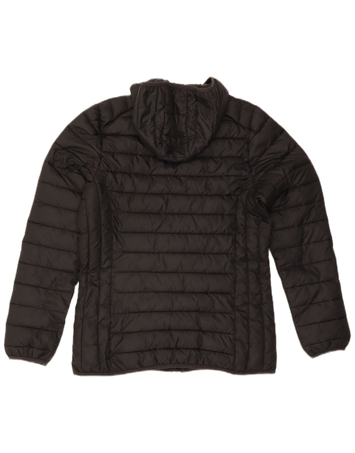 Ellesse Womens Hooded Padded Jacket UK 14 Large Black Polyester