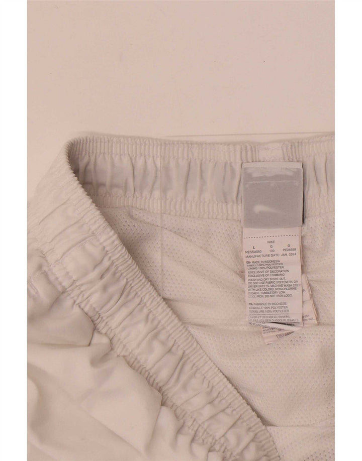 Nike Mens Sport Shorts Large White Polyester