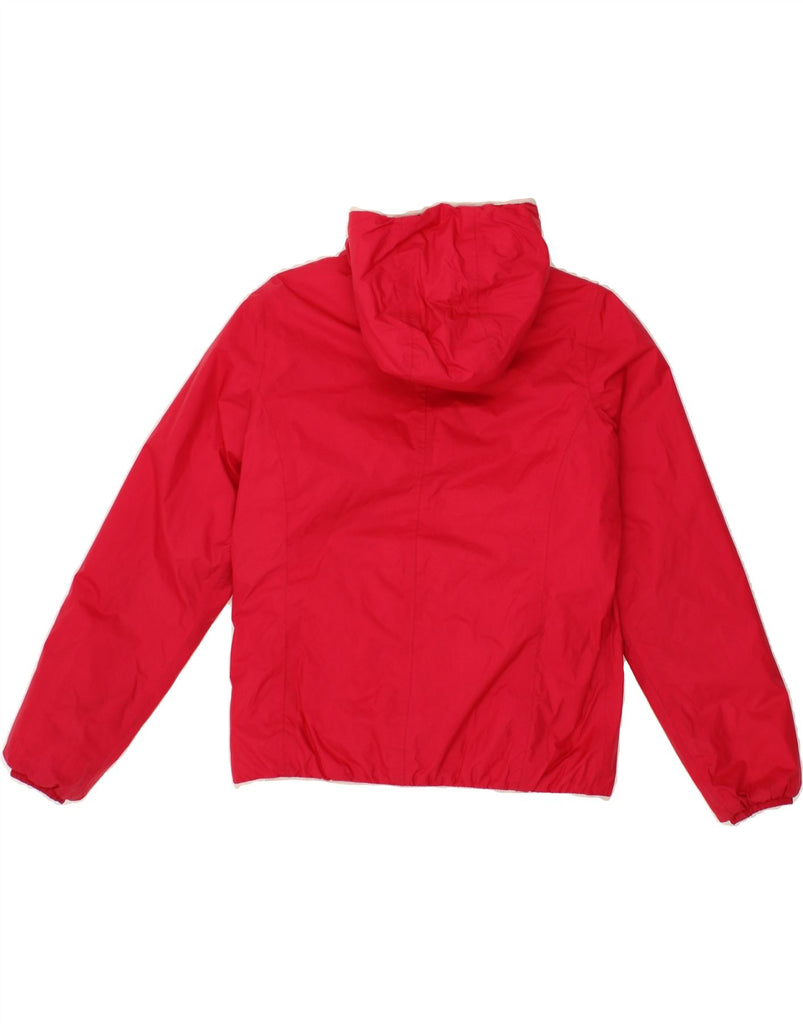 K-WAY Boys Hooded Rain Jacket 13-14 Years Red Polyamide | Vintage K-Way | Thrift | Second-Hand K-Way | Used Clothing | Messina Hembry 