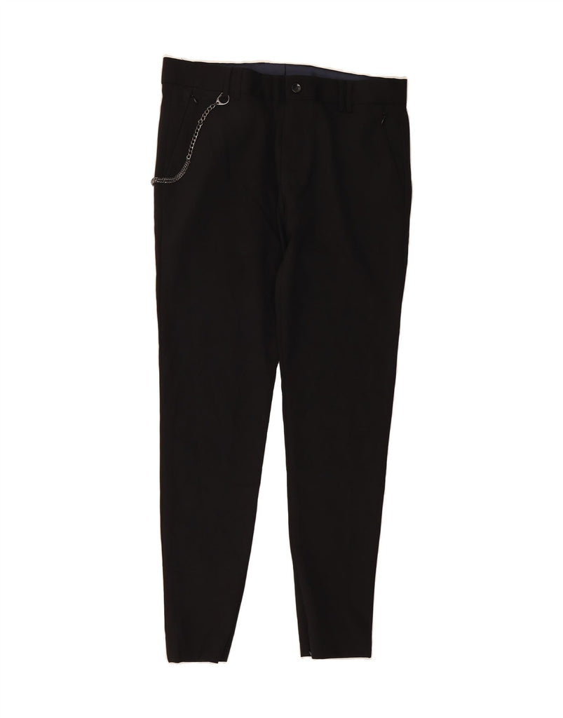 ZARA Mens Slim Chino Trousers EU 40 Medium W31 L29 Black Polyamide Vintage Zara and Second-Hand Zara from Messina Hembry 