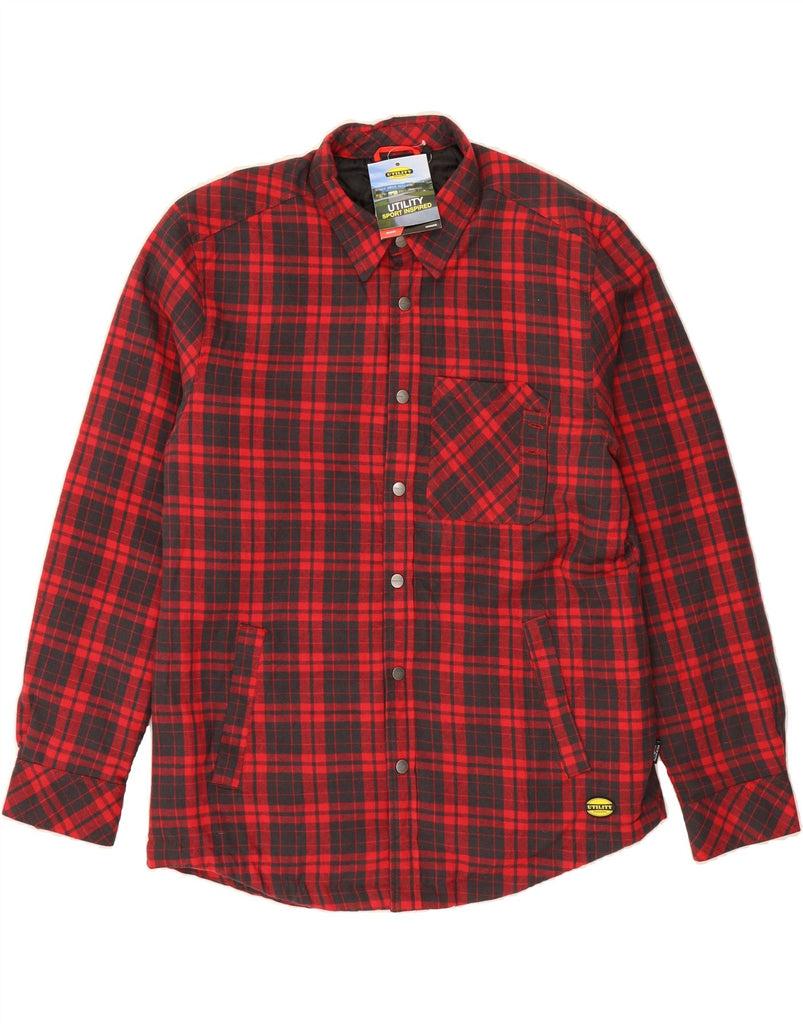 DIADORA Mens Lumberjack Flannel Shirt XL Red Check Cotton Vintage Diadora and Second-Hand Diadora from Messina Hembry 