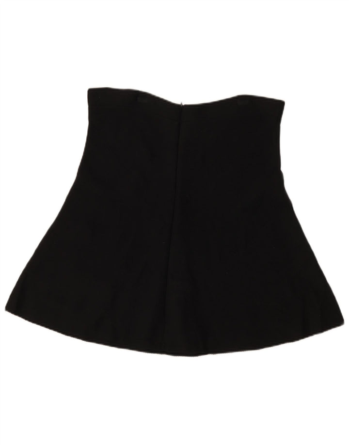 Zara Womens A-Line Skirt Small W26 Black Viscose