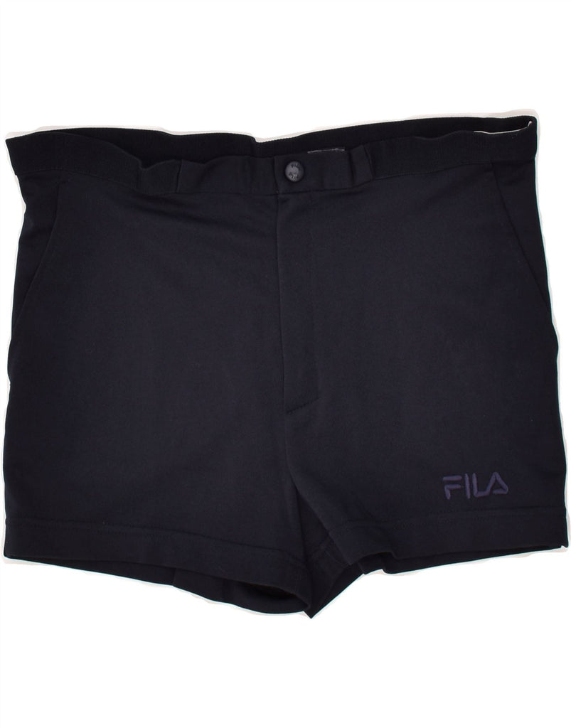 FILA Mens Sport Shorts IT 46 Small  Navy Blue | Vintage Fila | Thrift | Second-Hand Fila | Used Clothing | Messina Hembry 