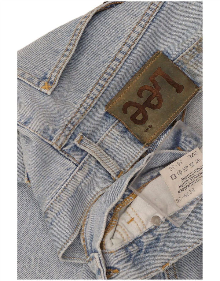 Lee Womens Straight Jeans W34 L26 Blue Cotton