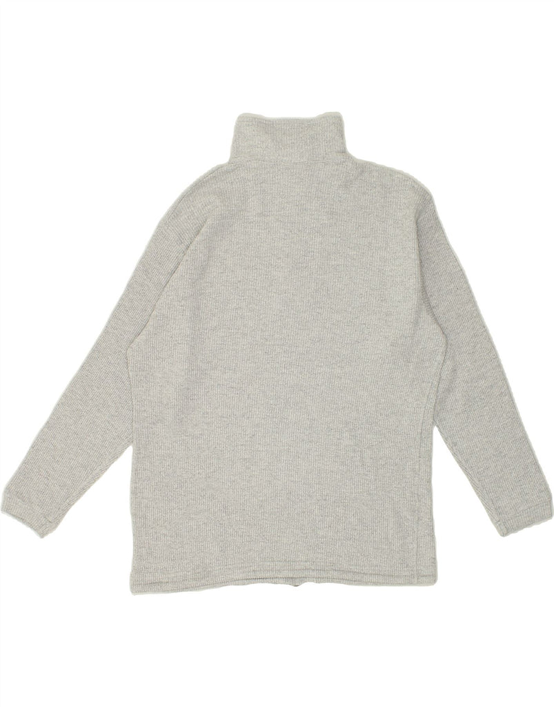 CHAMPION Mens Zip Neck Jumper Sweater Medium Grey Cotton Vintage Champion and Second-Hand Champion from Messina Hembry 