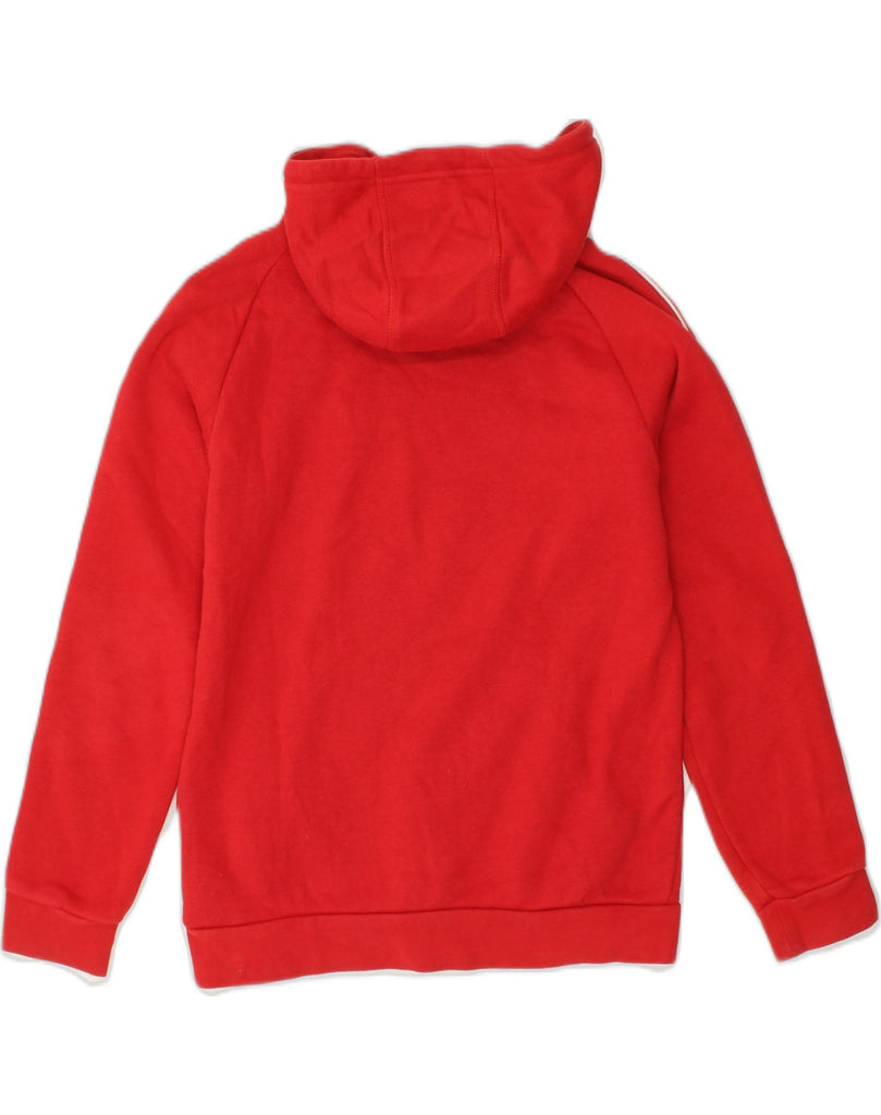 ADIDAS Girls Hoodie Jumper 11-12 Years Red Cotton | Vintage Adidas | Thrift | Second-Hand Adidas | Used Clothing | Messina Hembry 