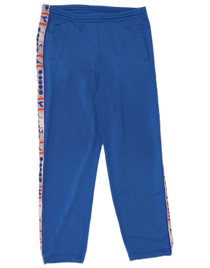 Diadora Mens Graphic Tracksuit Trousers Large  Blue Polyester