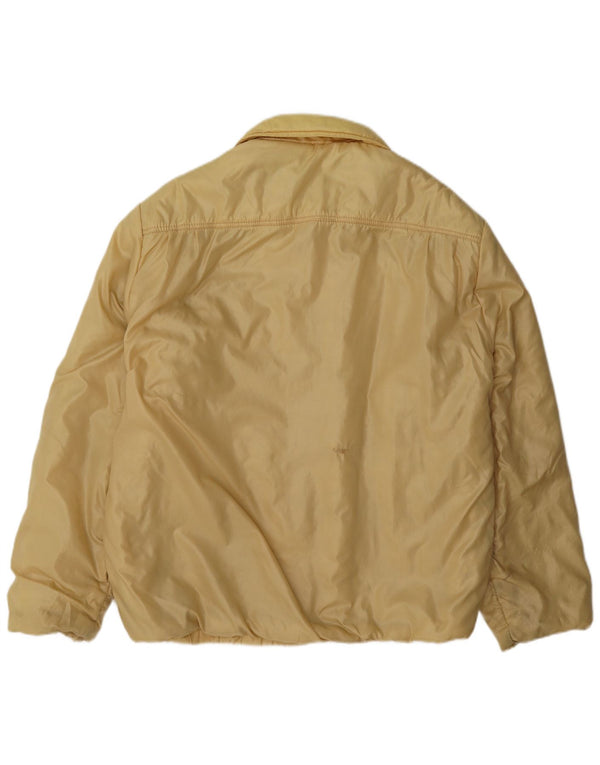 Vintage Mens Reversible Bomber Jacket UK 36 Small Beige