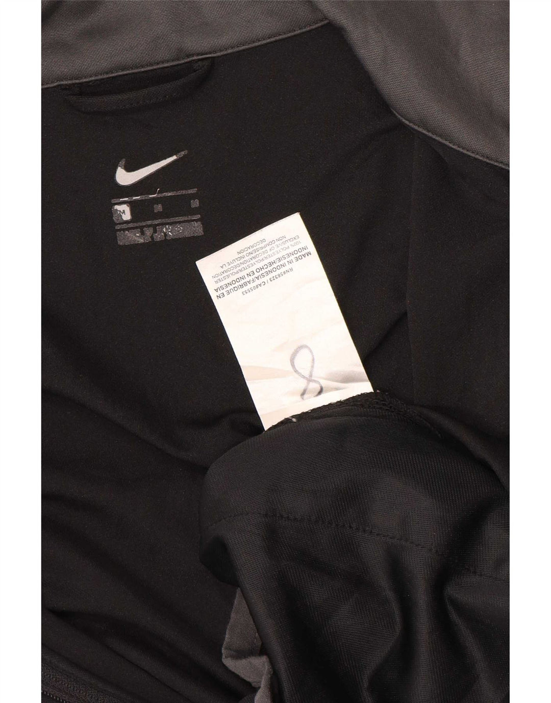 Nike Mens Graphic Tracksuit Top Jacket Medium Black Colourblock Polyester