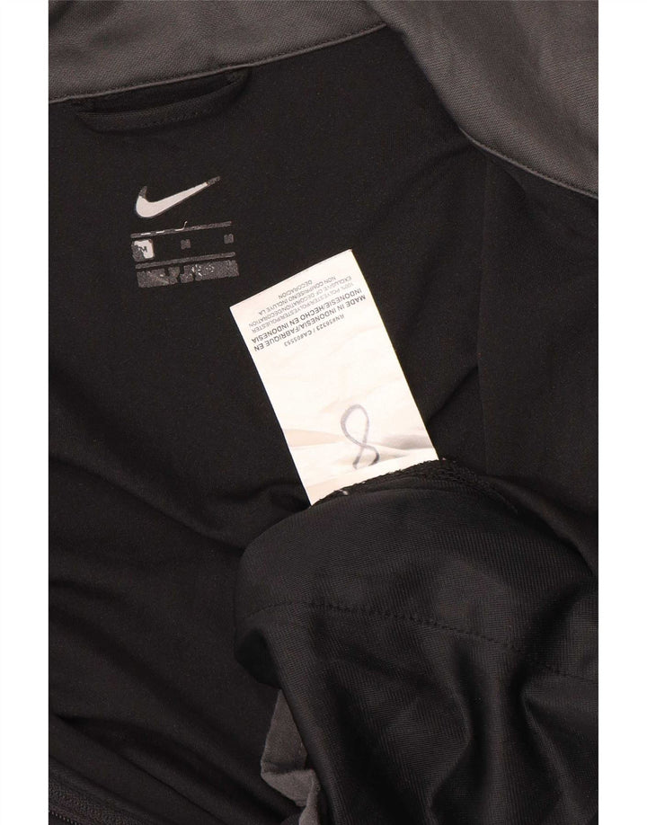 Nike Mens Graphic Tracksuit Top Jacket Medium Black Colourblock Polyester
