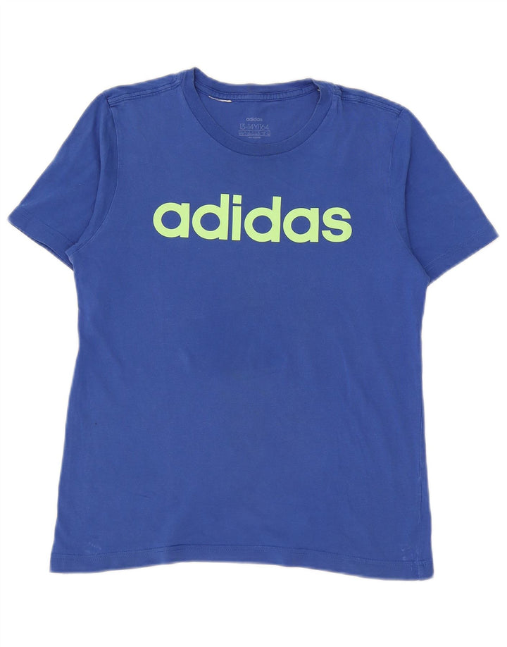 Adidas Boys Graphic T-Shirt Top 13-14 Years Blue