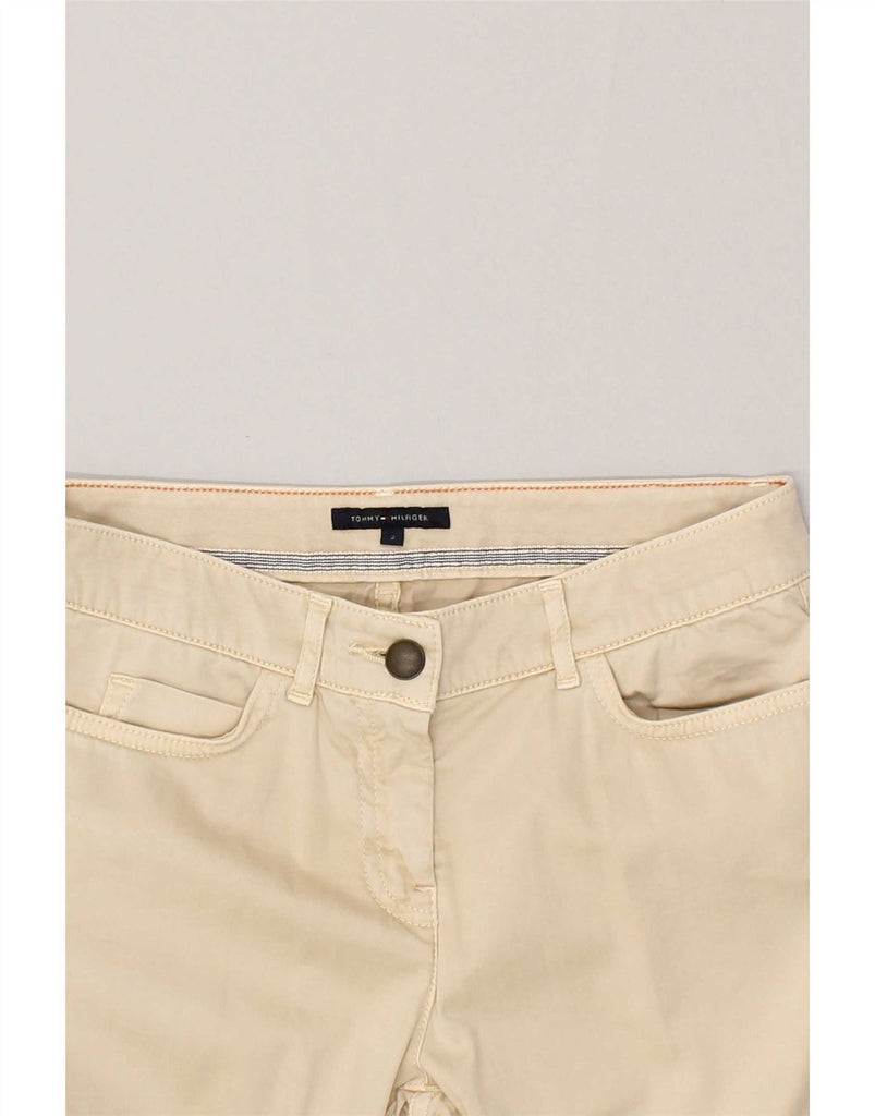 TOMMY HILFIGER Womens Skinny Casual Trousers US 2 XS W27 L32  Beige Cotton Vintage Tommy Hilfiger and Second-Hand Tommy Hilfiger from Messina Hembry 