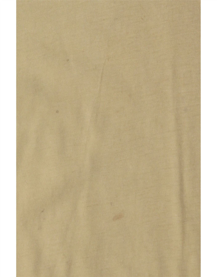 NIKE Mens T-Shirt Top Medium Yellow Cotton