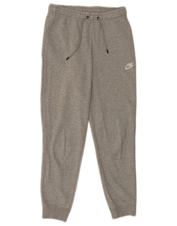 Nike Womens Tracksuit Trousers Joggers UK 10 Small Grey Cotton