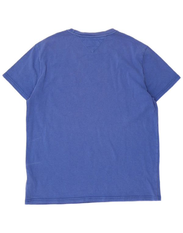 Tommy Hilfiger Mens T-Shirt Top Large Blue Cotton