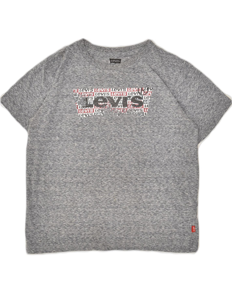 LEVI'S Boys Graphic T-Shirt Top 12-13 Years Large Green Flecked Cotton | Vintage Levi's | Thrift | Second-Hand Levi's | Used Clothing | Messina Hembry 