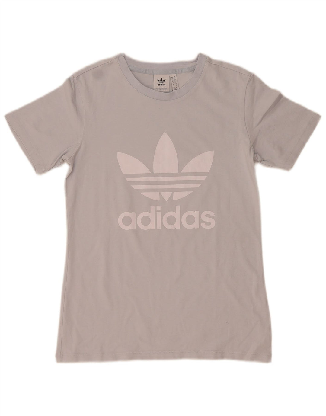 Adidas Womens Graphic T-Shirt Top UK 10 Small Grey