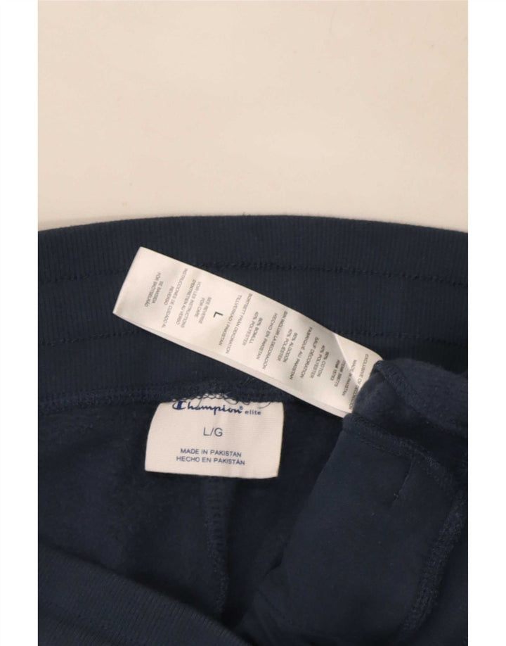 Champion Mens Tracksuit Trousers Large Navy Blue Cotton