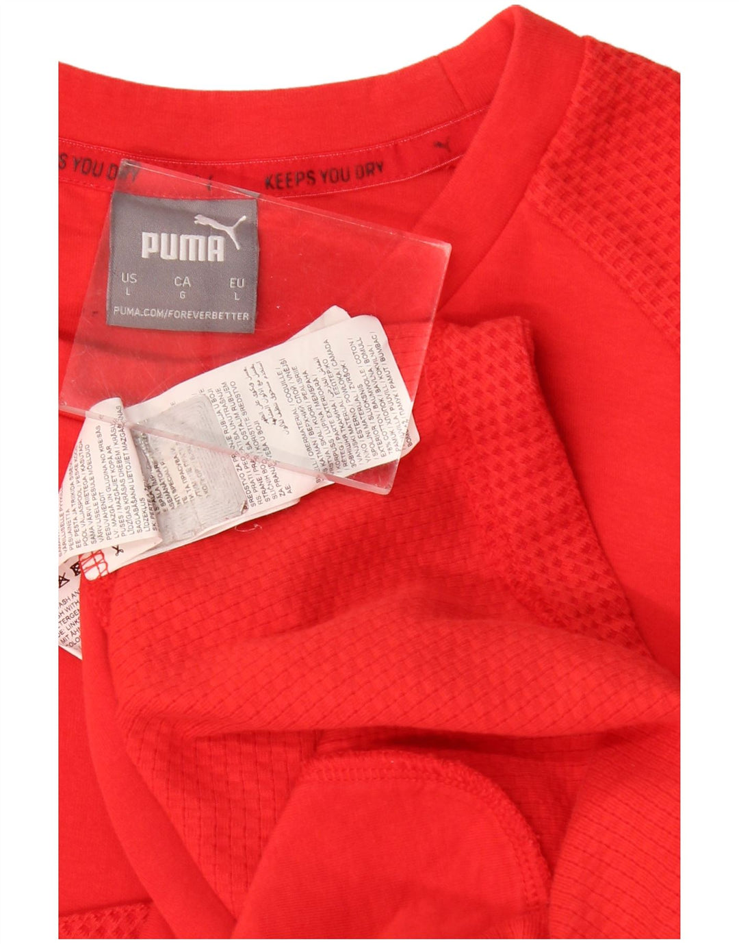 Puma Mens Sweatshirt Jumper Large Red Cotton