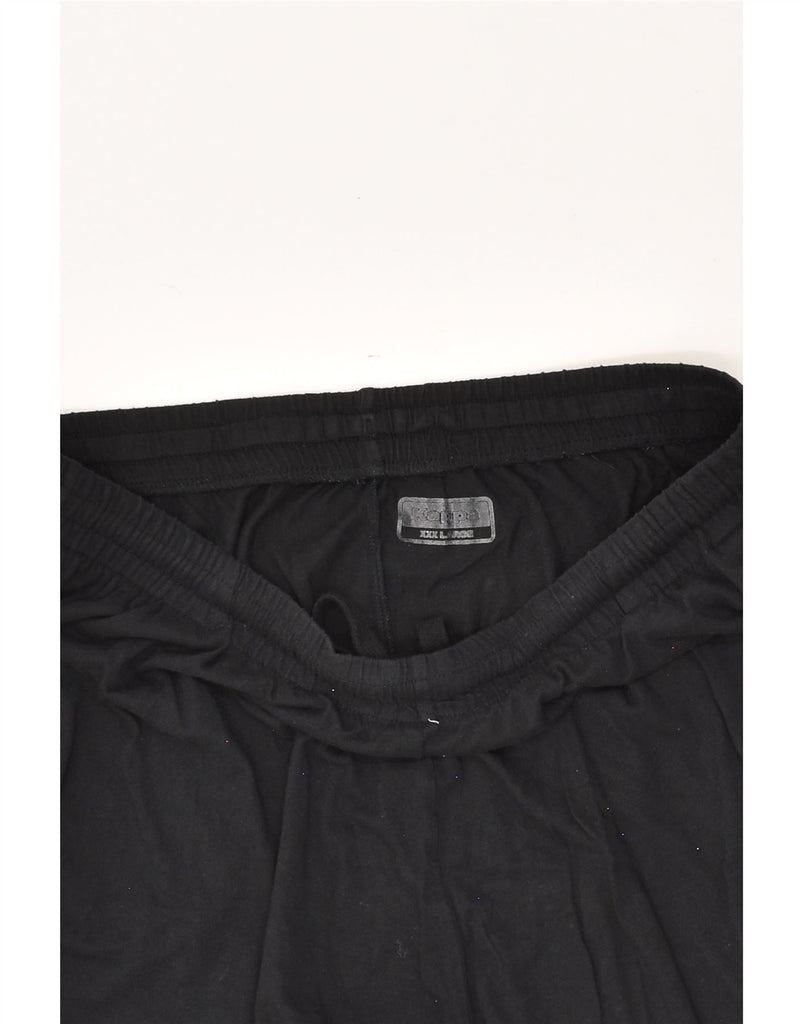 KAPPA Mens Sport Shorts 3XL Black Cotton | Vintage Kappa | Thrift | Second-Hand Kappa | Used Clothing | Messina Hembry 