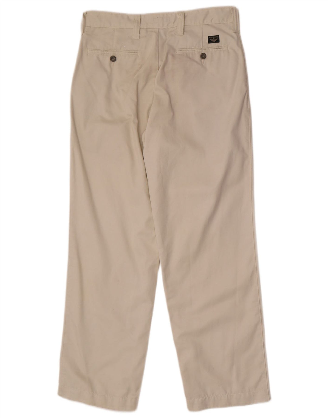 Dockers Mens Khakis Straight Chino Trousers W31 L30 Off White