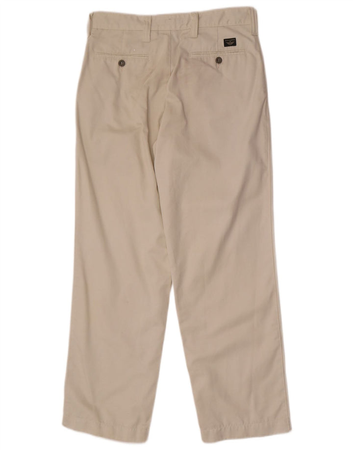 Dockers Mens Khakis Straight Chino Trousers W31 L30 Off White