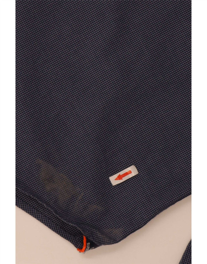 Superdry Mens Regular Fit Shirt 2XL Blue Check Cotton