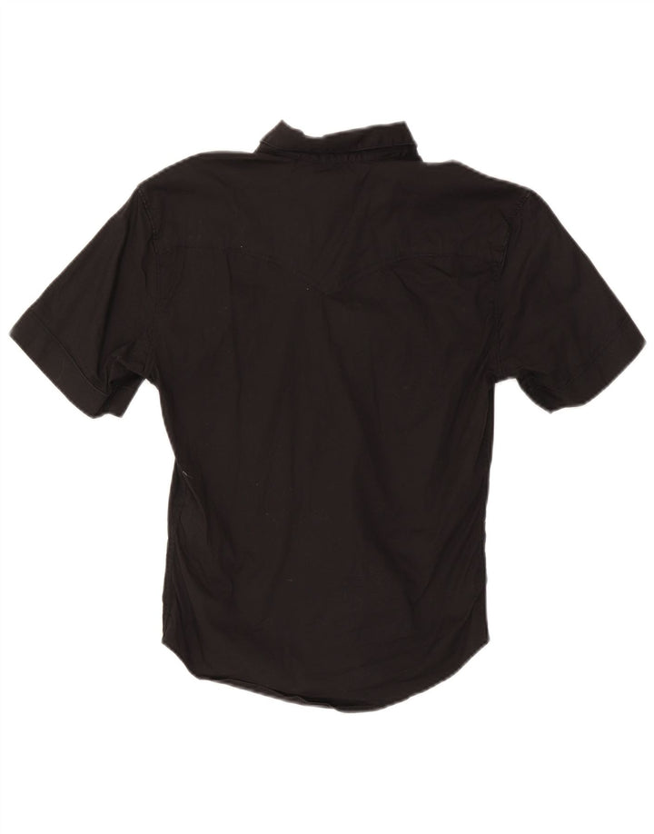 Levi's Mens Short Sleeve Slim Fit Shirt Small Black Cotton