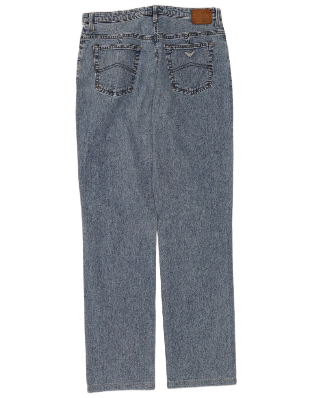 Armani Womens Indigo Straight Jeans W32 L32 Blue Cotton