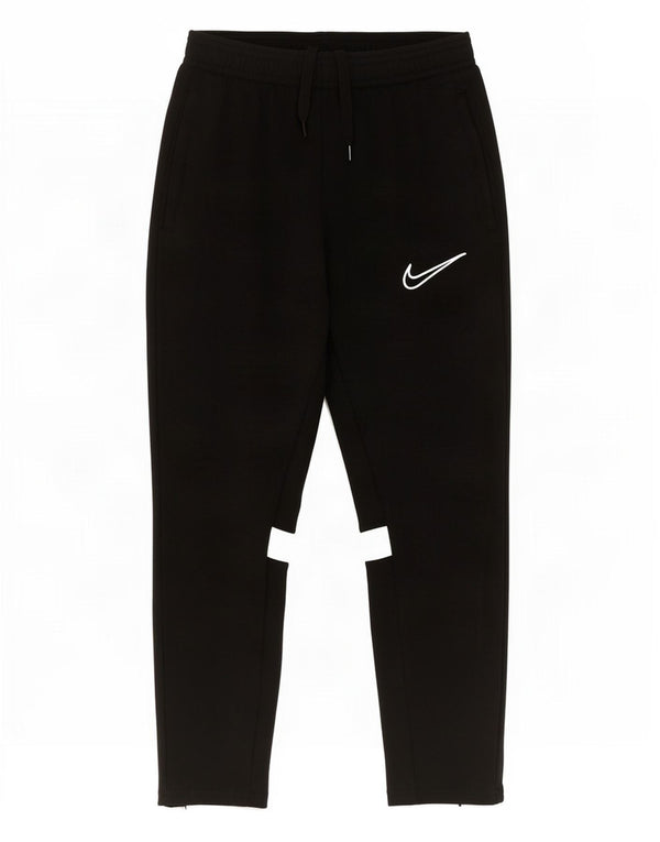 Nike Boys Tracksuit Trousers 8-9 Years Small Black Colourblock Polyester