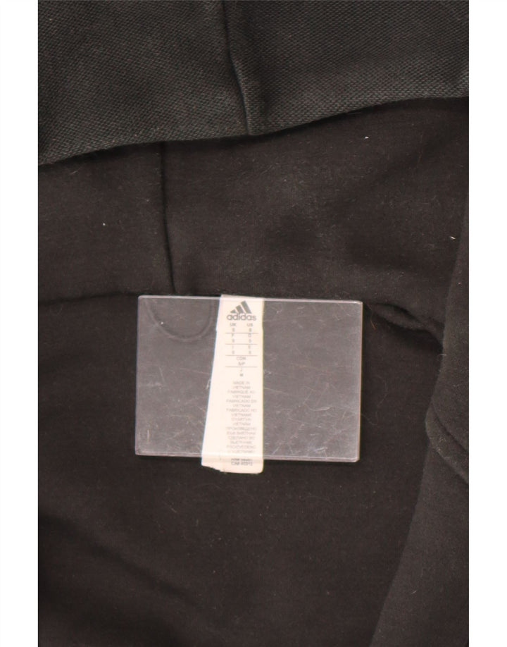Adidas Mens Graphic Zip Hoodie Sweater Small Black Polyester