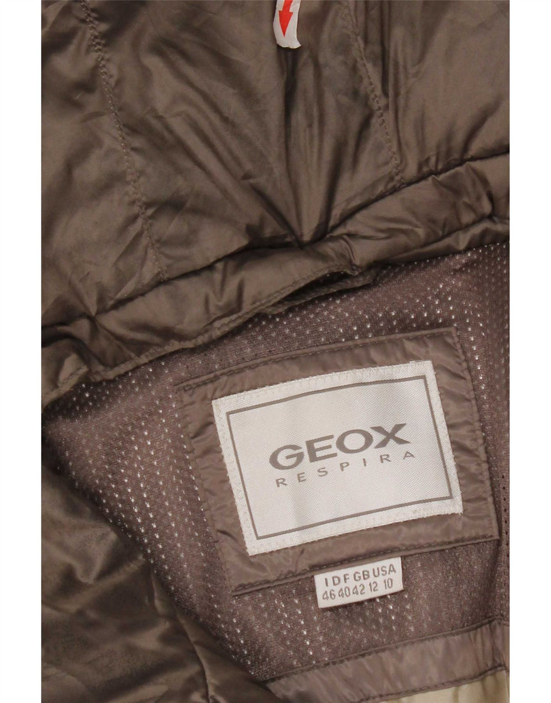 Geox Womens Respira Hooded Padded Jacket UK 12 Medium Grey Polyester