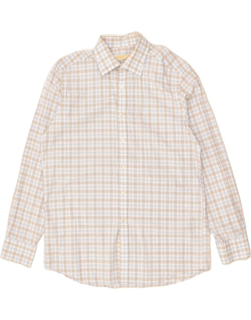 MICHAEL KORS Mens Shirt Size 16 1/2 Large Multicoloured Check Cotton | Vintage Michael Kors | Thrift | Second-Hand Michael Kors | Used Clothing | Messina Hembry 