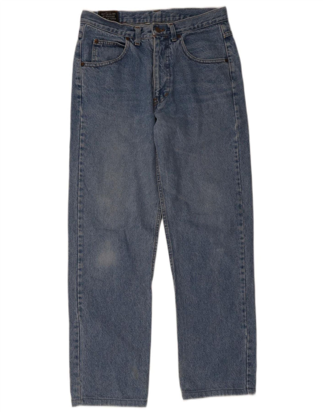 Benetton Mens Straight Jeans IT 46 W33 L30 Blue Cotton