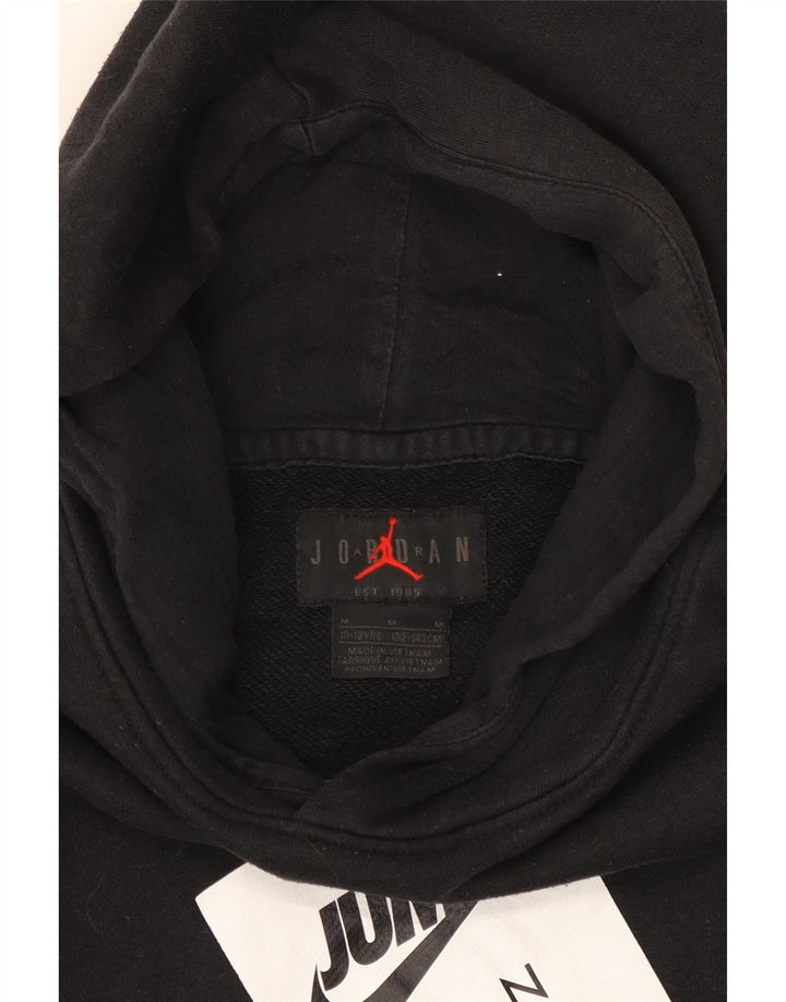 Jordan Boys Graphic Hoodie Jumper 10-11 Years Medium Black